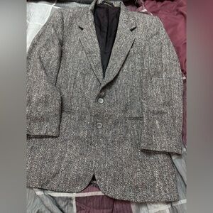 Haggar Gray Tweed Blazer